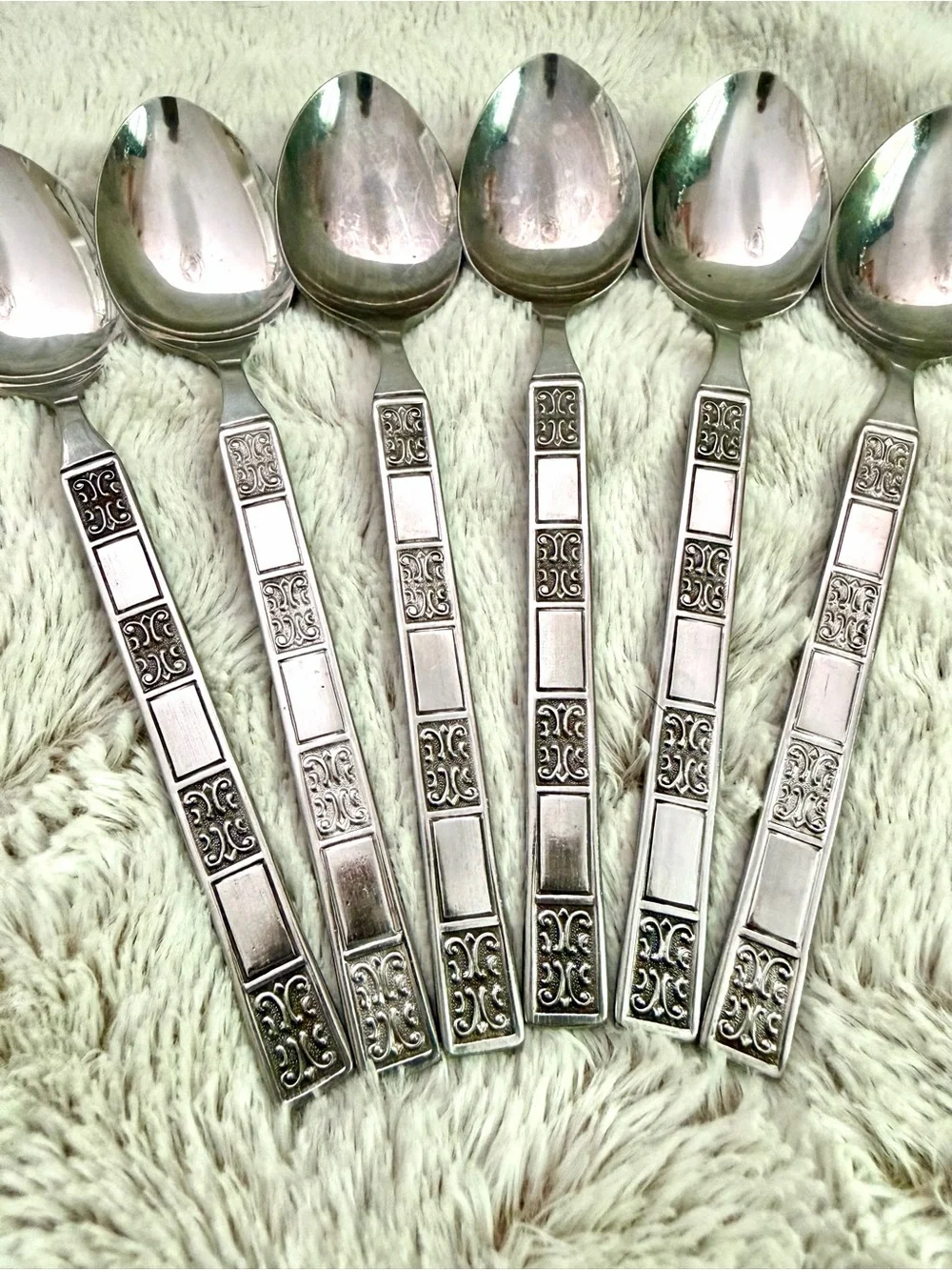 Vintage 1970’s Rebacraft Stainless Steel spoons made in Japan - Set of 6